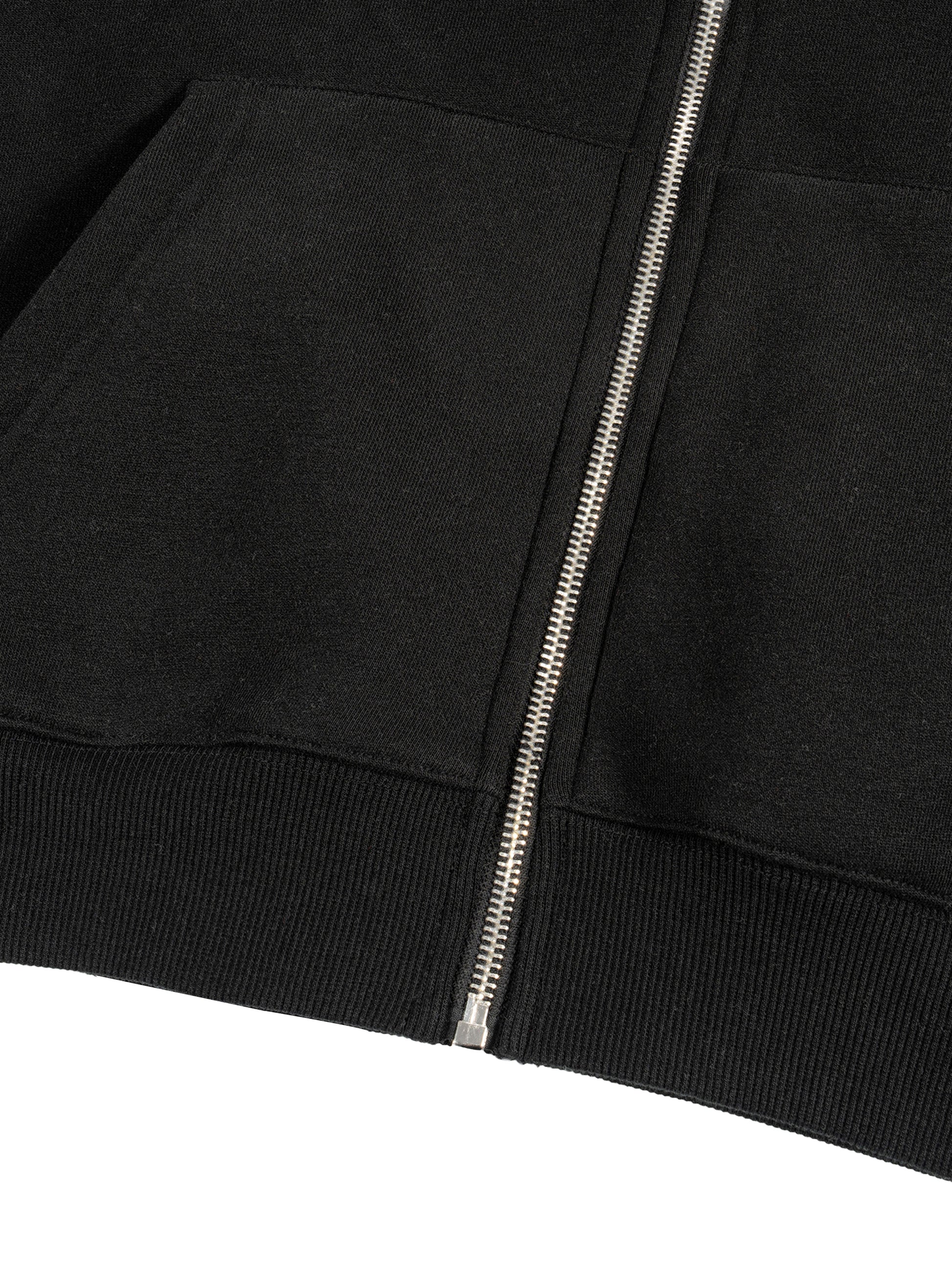 Mori White Fleece Zip-Up Boxy Hoodie - Rapper's Digest