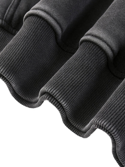 Snow Wash Fleece Oversize Hoodie - Rapper's Digest