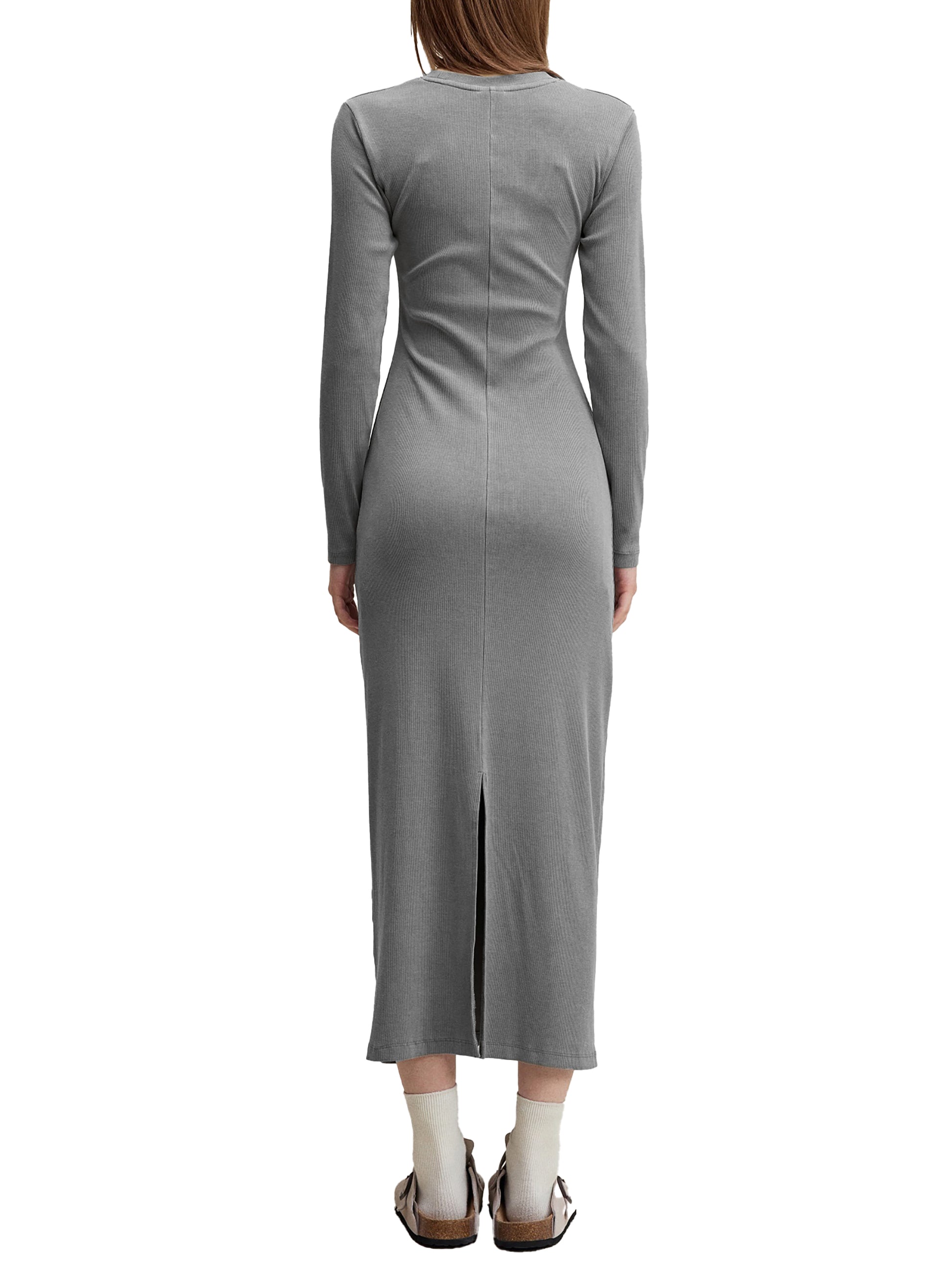 Dyed Washed Slit Maxi Dress - Rapper's Digest