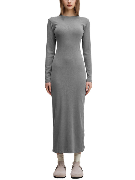 Dyed Washed Slit Maxi Dress - Rapper's Digest