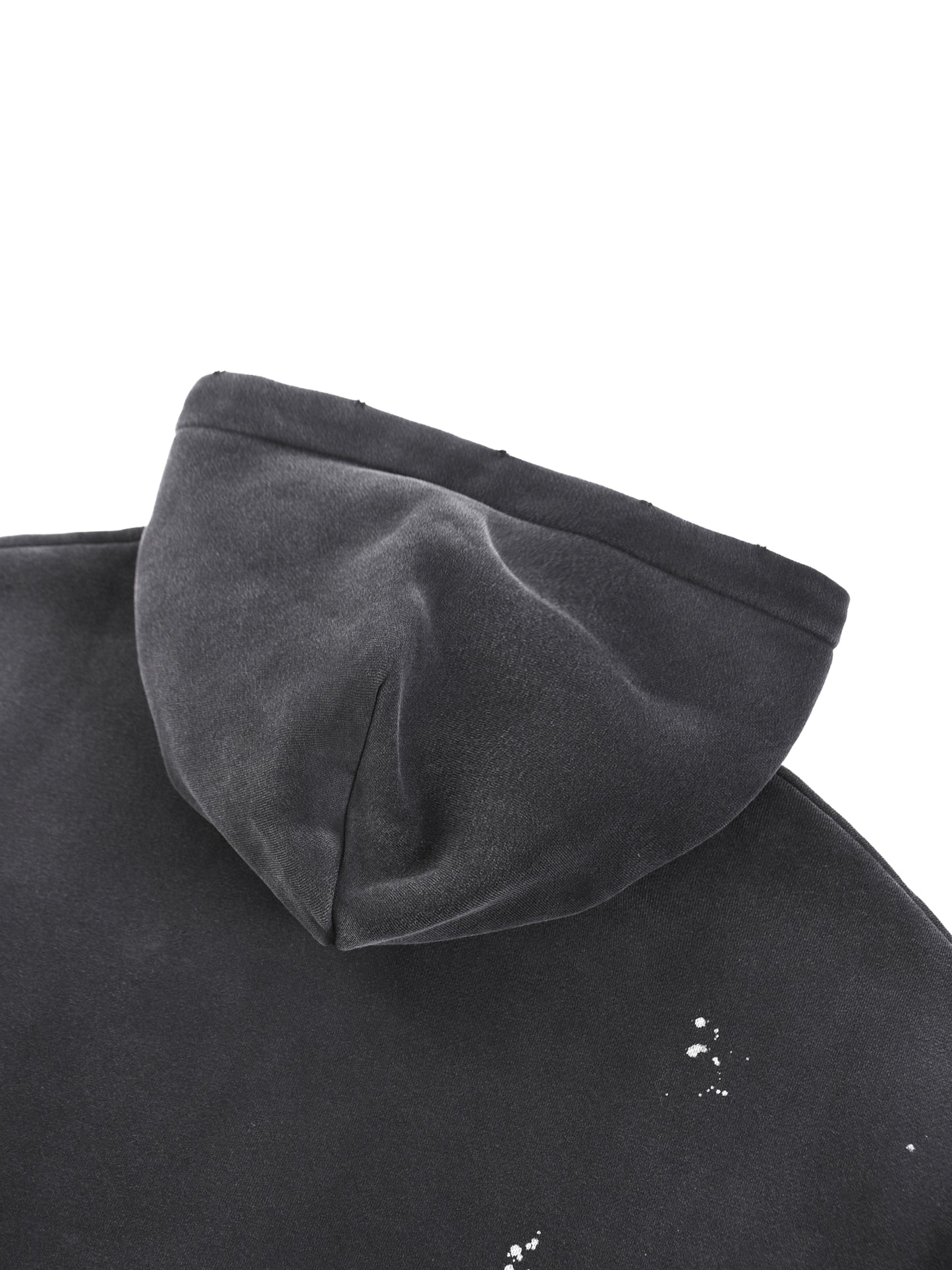 Mori White Vintage Washed Fleece Hoodie - Rapper's Digest