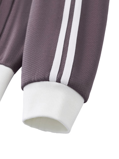 Side Stripe Cropped Track Jacket - Rapper's Digest