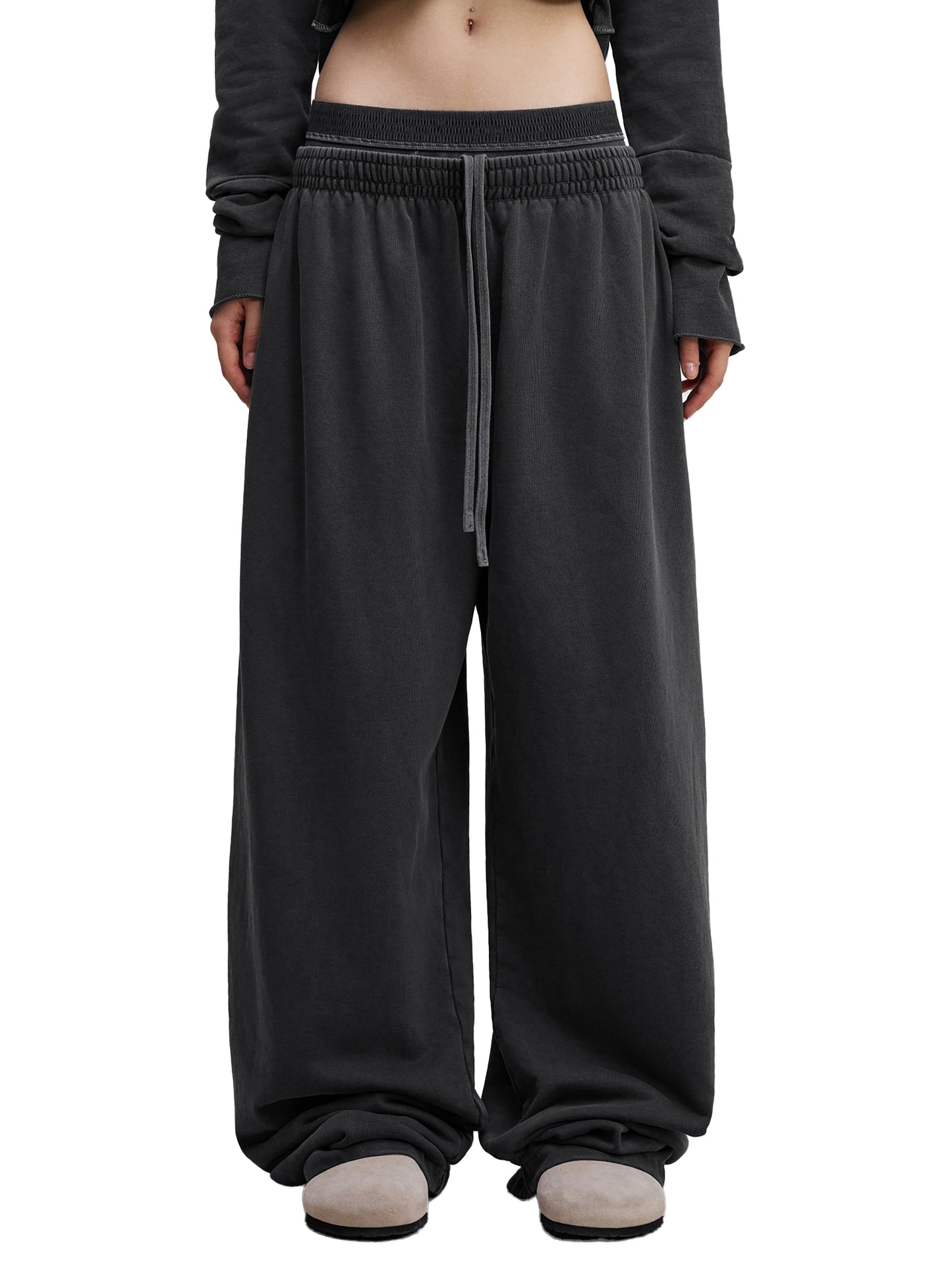 Vintage Washed Waist Pants - Rapper's Digest