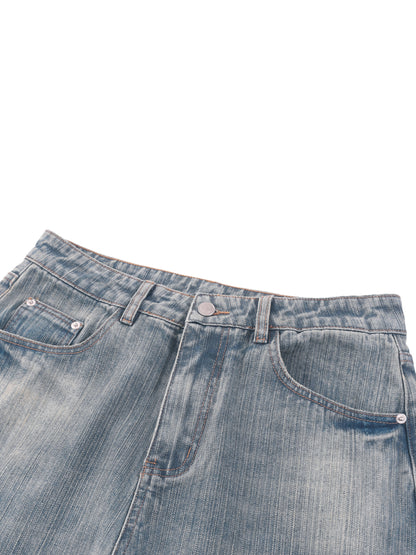 Vintage Wash Distressed Denim Jeans - Rapper's Digest