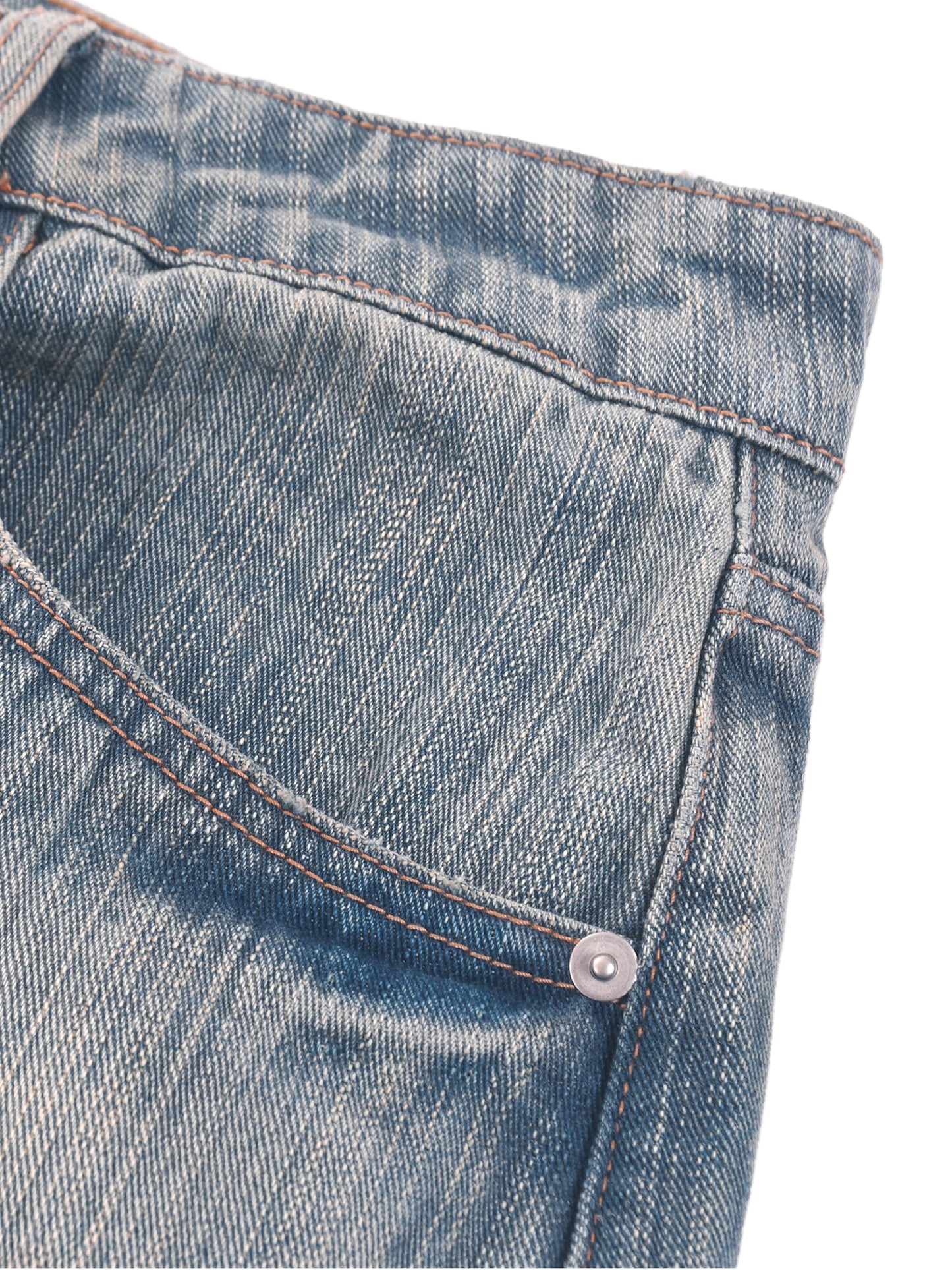 Vintage Wash Distressed Denim Jeans - Rapper's Digest