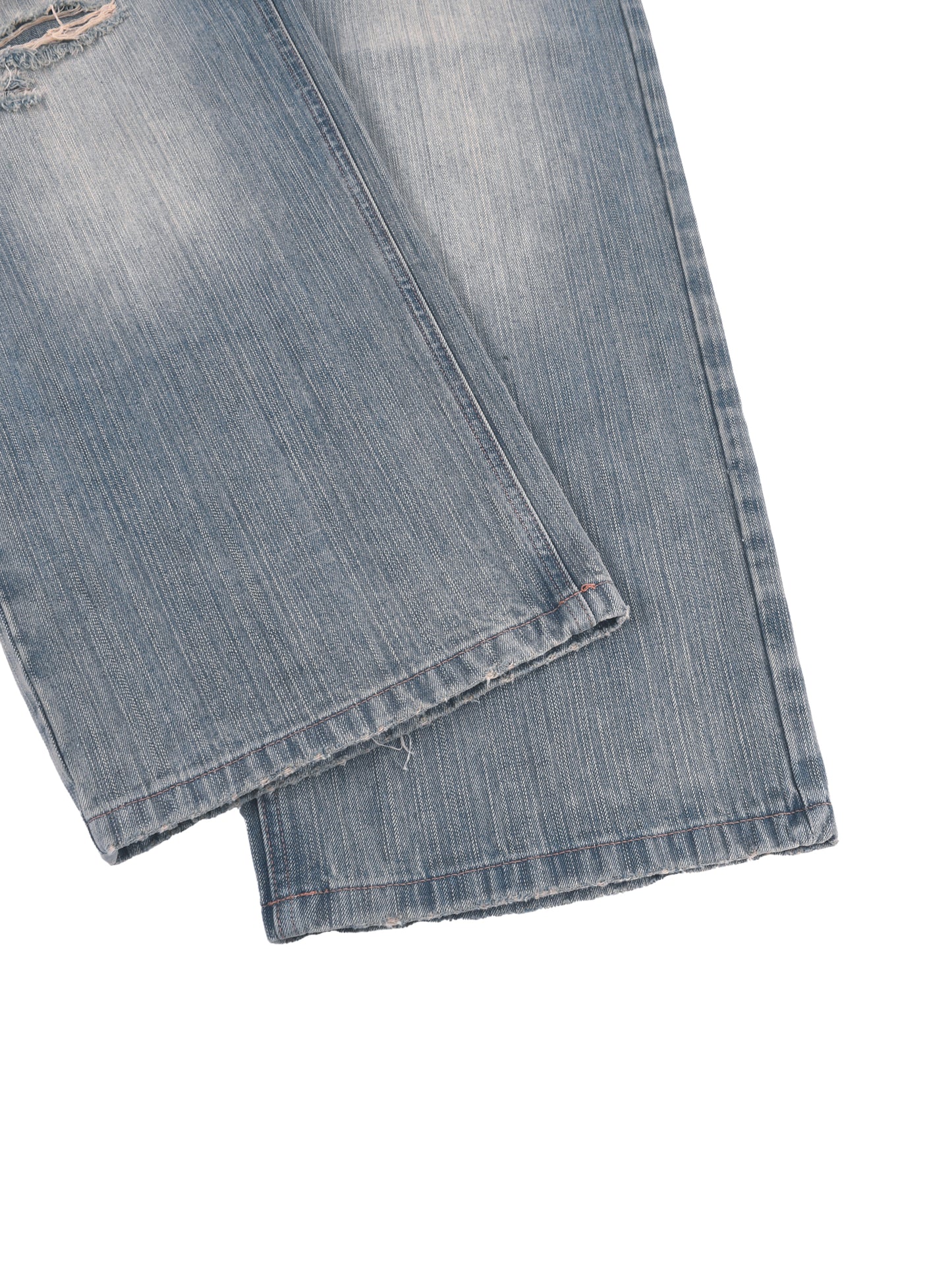 Vintage Wash Distressed Denim Jeans - Rapper's Digest