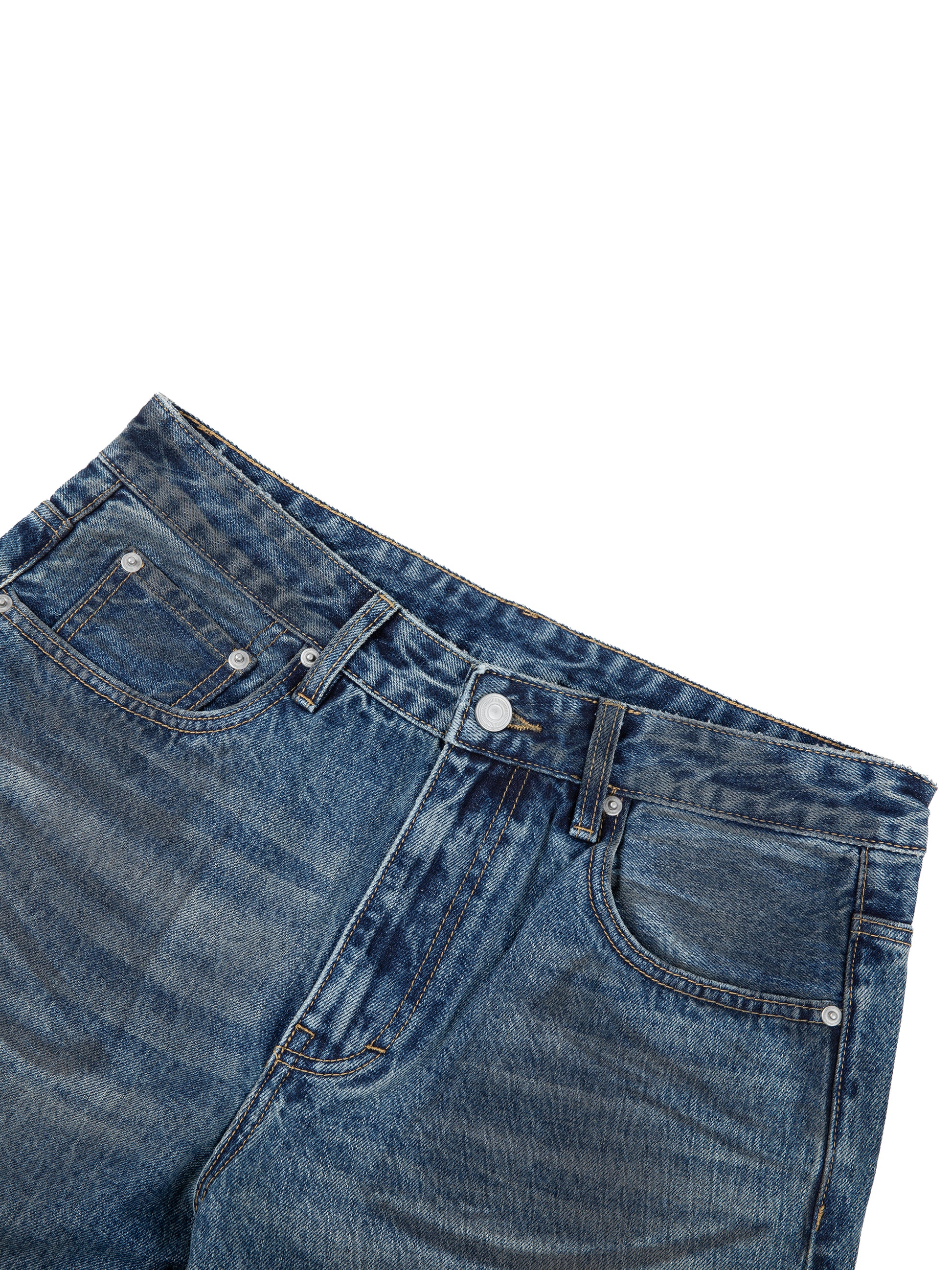 Vintage Wash Baggy Denim Jeans - Rapper's Digest