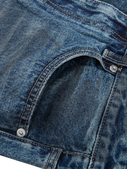 Vintage Wash Baggy Denim Jeans - Rapper's Digest