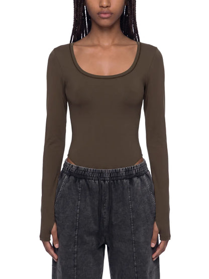 Tight Long Sleeve Yoga Bodysuit