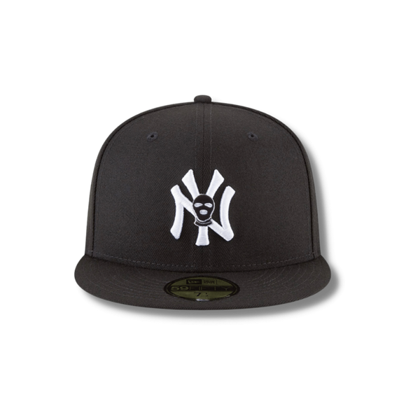 New York Yankees SKI Mask fitted baseball hat - DUMBFRESHCO
