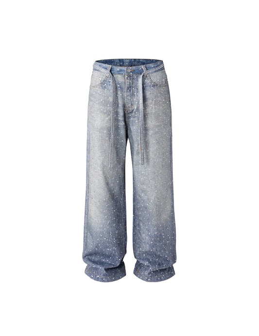 AZUL RHINESTONE DENIM (UNISEX) - Rapper's Digest