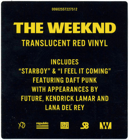 The Weeknd - Starboy (2x Red Translucent Vinyl)